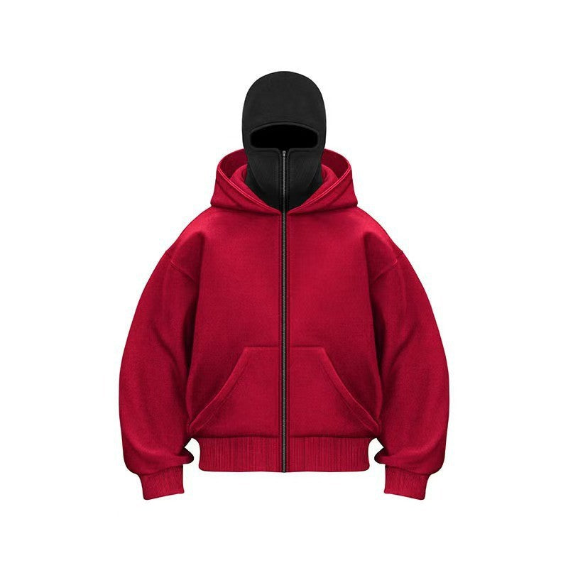 Balaclava Fleece-Lined Hoodie