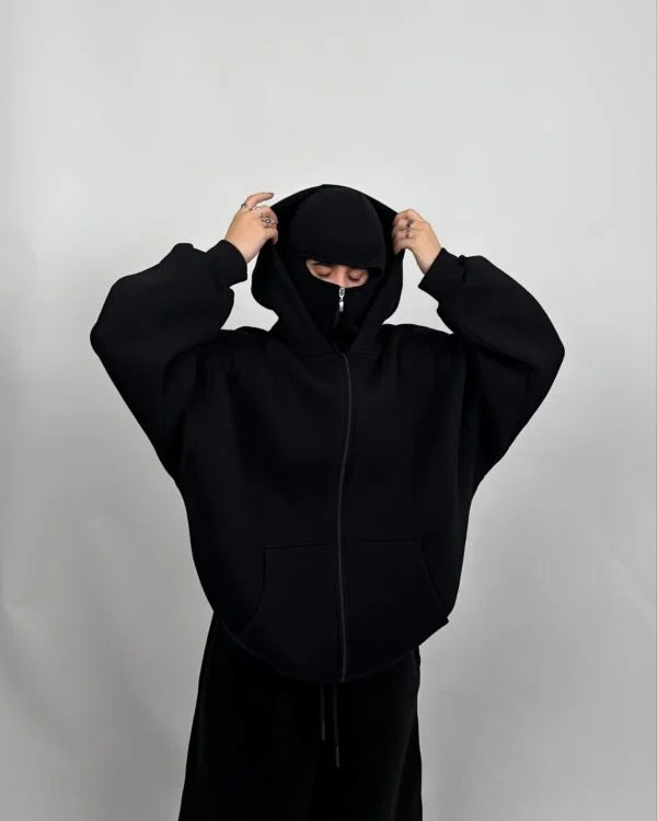 Balaclava Fleece-Lined Hoodie