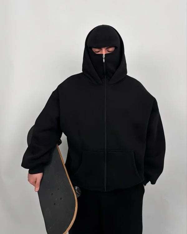 Balaclava Fleece-Lined Hoodie