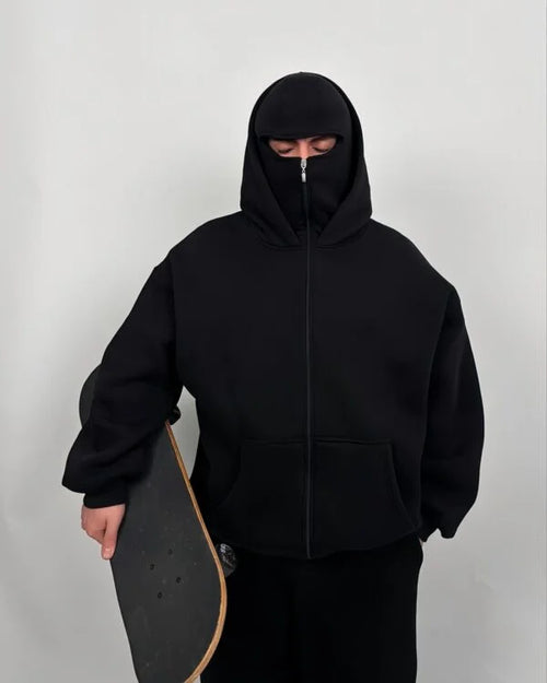 Balaclava Fleece-Lined Hoodie